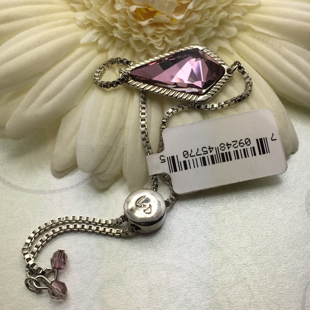 Luca and Danni purple slide bracelet